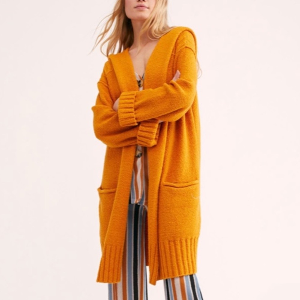 Free People Snow Angel Cardigan in Dusty Marigold
